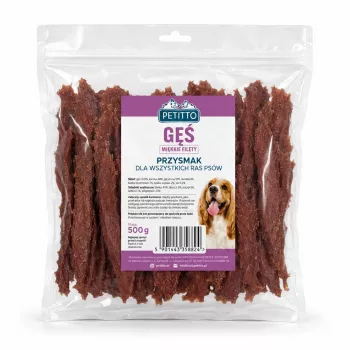 PETITTO filetes de ganso blandos para perros 500g