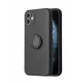 iLike Apple iPhone 13 Pro Max funda de silicona con anillo negra