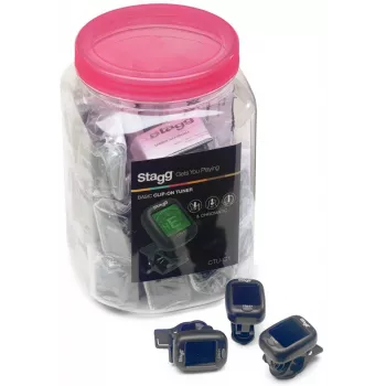 Stagg SCTUC1/30 pack de 30 afinadores cromáticos de pinza con display