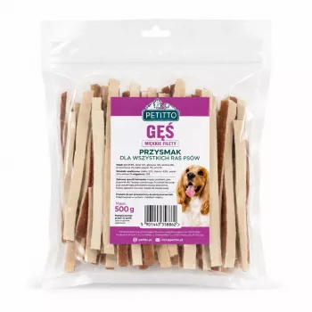 Sándwiches blandos de ganso PETITTO para perros - 100 g