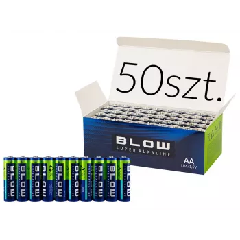 AA LR6 Pila alcalina súper pack de 50 – 1,5V energía de larga duración