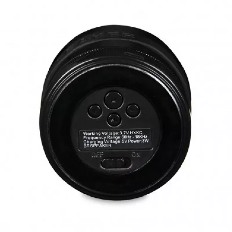 IBOX Altavoz STRIDER Bluetooth portátil inalámbrico con radio FM, manos libres, 5W RMS, AUX de 3,5mm, USB, MicroSD, negro