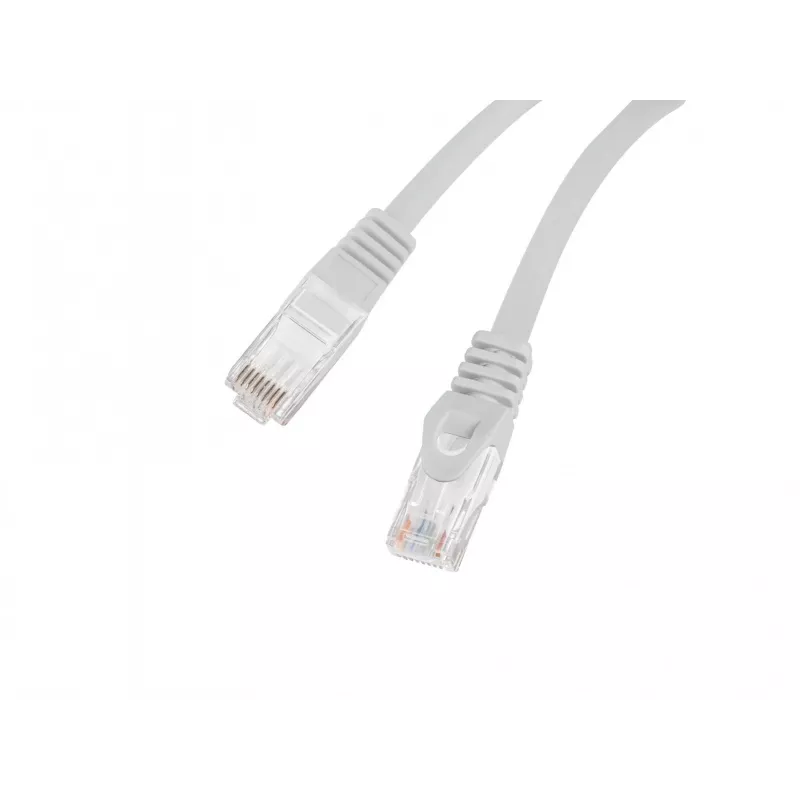Cable de red de cobre Cat.6 UTP LSZH Lanberg PCU6-10CU-2000-S 20m gris Fluke Passed