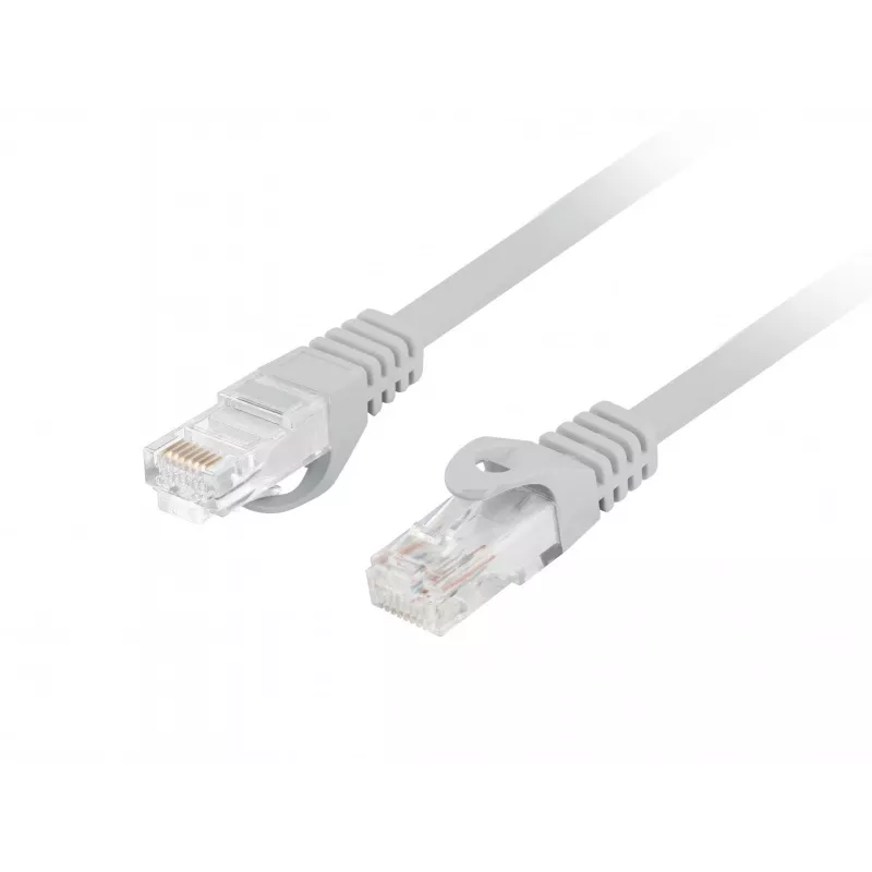 Cable de red de cobre Cat.6 UTP LSZH Lanberg PCU6-10CU-2000-S 20m gris Fluke Passed