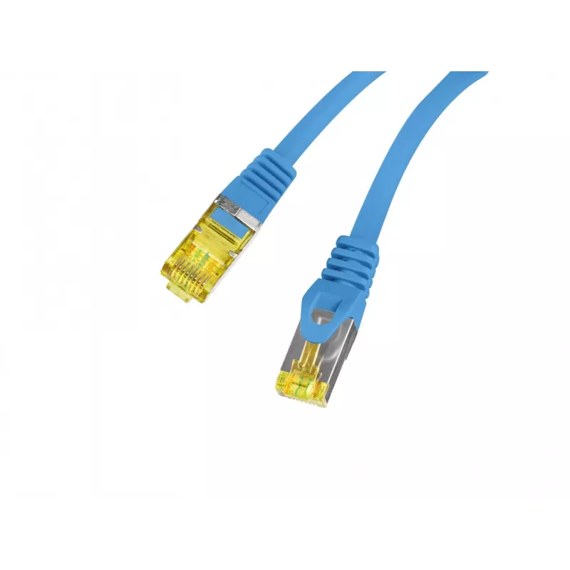 LANBERG cable de red Cat.6A S/FTP LSZH de cobre de 20m azul Fluke Passed
