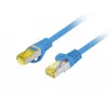 LANBERG cable de red Cat.6A S/FTP LSZH de cobre de 20m azul Fluke Passed