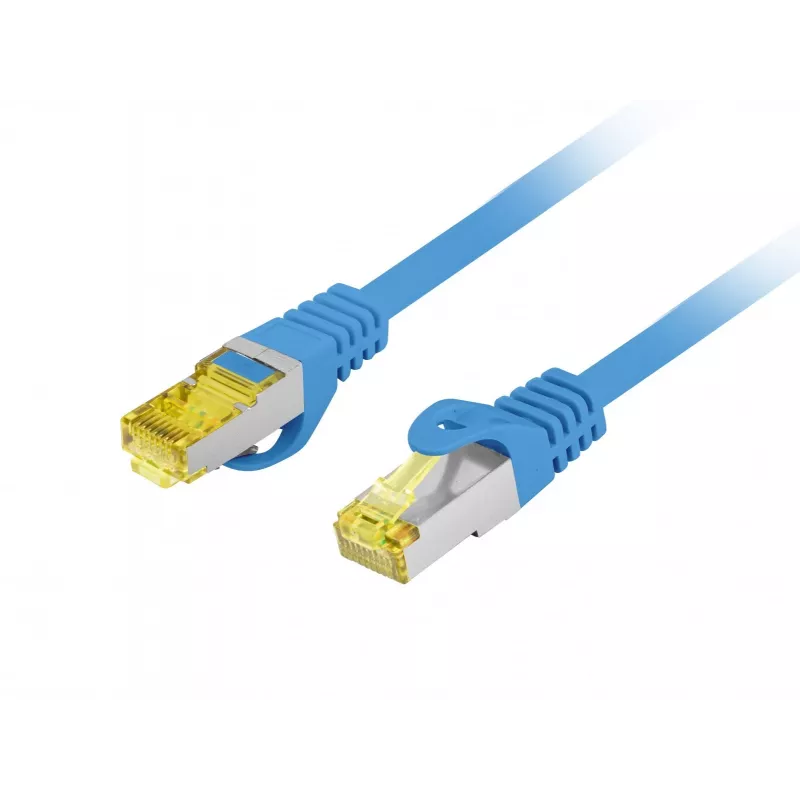 LANBERG cable de red Cat.6A S/FTP LSZH de cobre de 20m azul Fluke Passed
