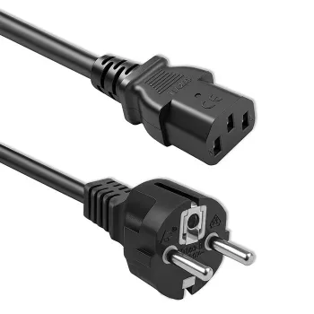 QOLTEC 54627 Cable de alimentación Schuko a IEC C13 3m 3x1mm² negro