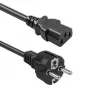 QOLTEC 54627 Cable de alimentación Schuko a IEC C13 3m 3x1mm² negro
