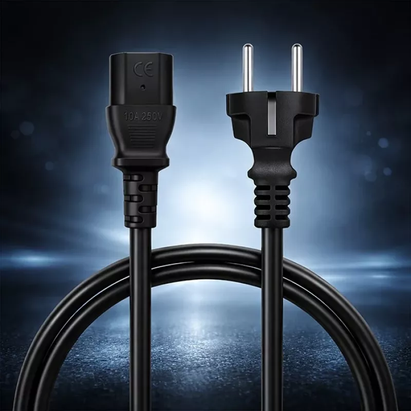 QOLTEC 54627 Cable de alimentación Schuko a IEC C13 3m 3x1mm² negro