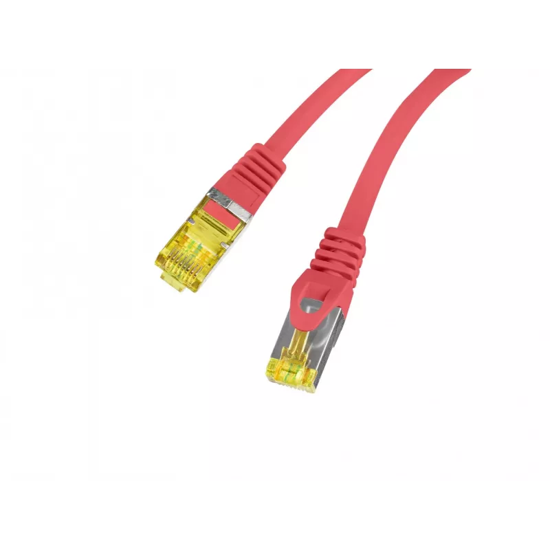 LANBERG Cable patch de cobre Cat.6A S/FTP LSZH 20m rojo - probado Fluke