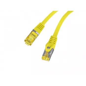 LANBERG Cable patch de cobre Cat.6A S/FTP LSZH 20m amarillo probado Fluke