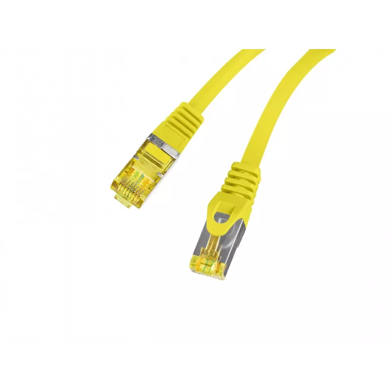 LANBERG Cable patch de cobre Cat.6A S/FTP LSZH 20m amarillo probado Fluke