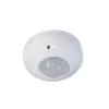 MACLEAN MCE19 detector de movimiento PIR de techo – cobertura 360°, carga de 1200 W para bombillas incandescentes / 300 W para LED, tiempo y lux ajustables, blanco