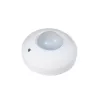 MACLEAN MCE19 detector de movimiento PIR de techo – cobertura 360°, carga de 1200 W para bombillas incandescentes / 300 W para LED, tiempo y lux ajustables, blanco