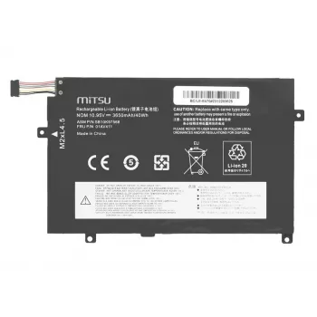 MITSU batería 01AV411 para Lenovo ThinkPad E470 E475 3650 mAh (40 Wh) 10,95 V