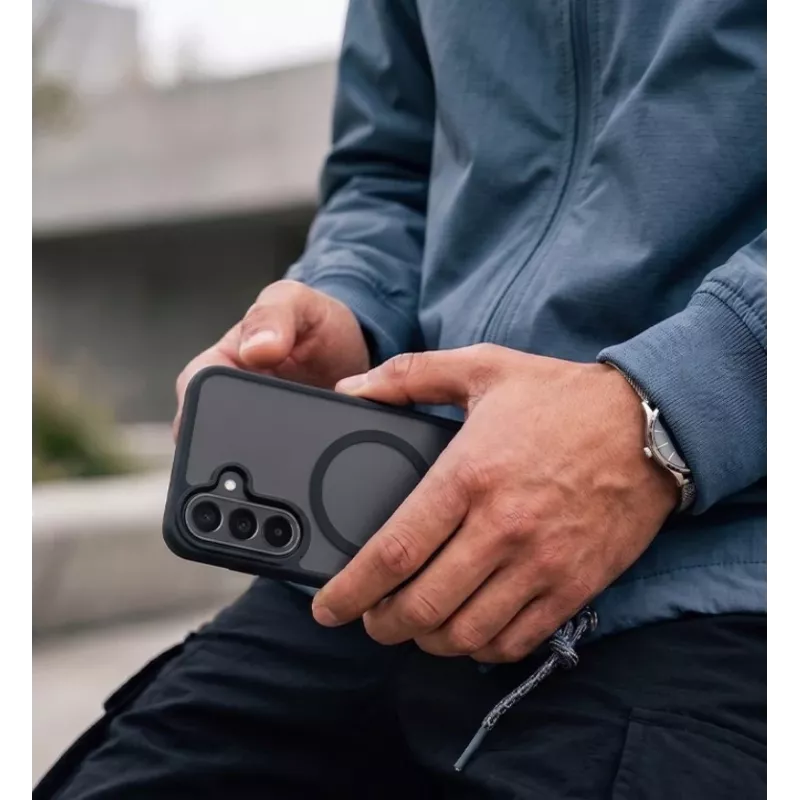 CRONG funda MagSafe mate para Samsung Galaxy A27 - negro