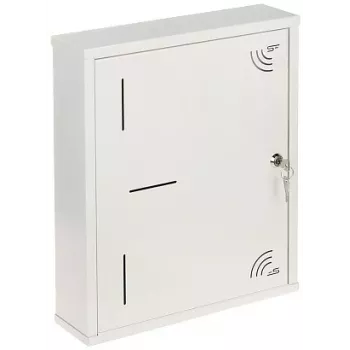 TESM-420X340X90N STALFLEX caja de superficie para telecomunicaciones, gris claro (RAL 7035), 420x340x90 mm, IP30, acero