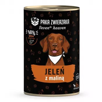Paka Zwierzaka Seventh Heaven ciervo con frambuesa 400g comida húmeda para perros