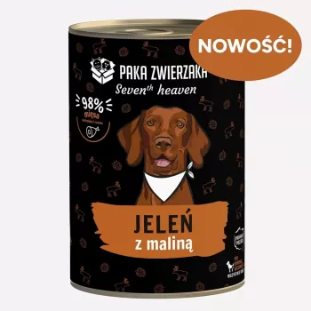 Paka Zwierzaka Seventh Heaven ciervo con frambuesa 400g comida húmeda para perros