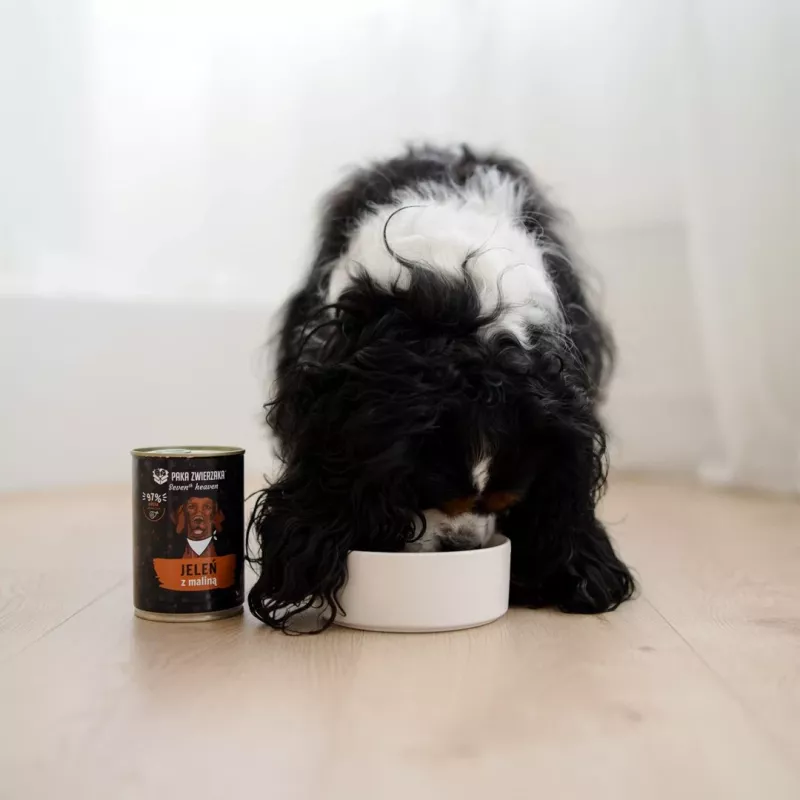 Paka Zwierzaka Seventh Heaven ciervo con frambuesa 400g comida húmeda para perros