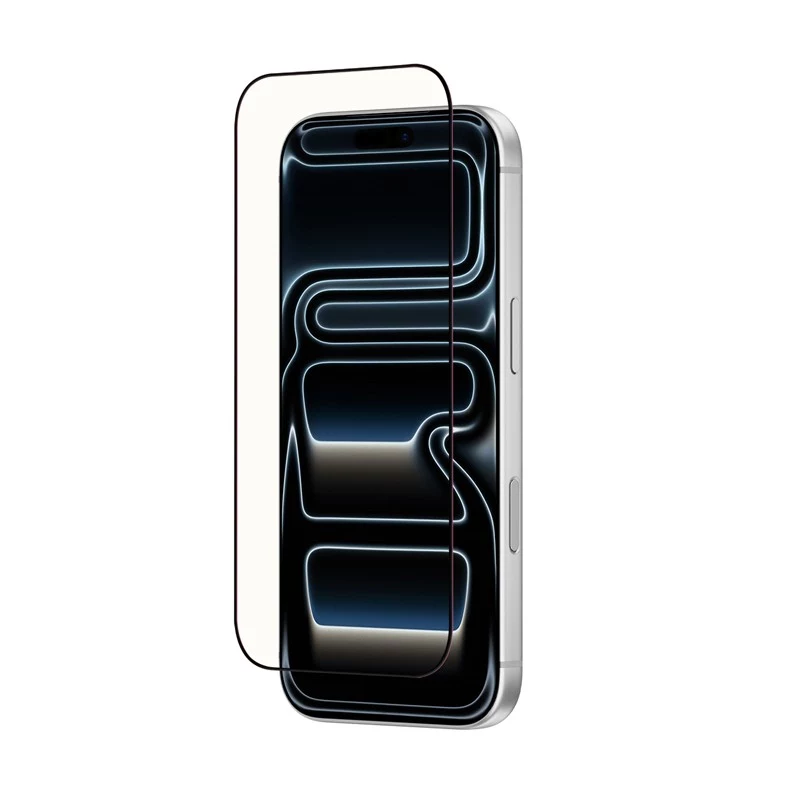 CRONG Tempered Glass OptiRed Protector de pantalla para iPhone 17 Pro - Dureza 9H, filtro de luz azul, anti-reflejo, borde 2.5D, recubrimiento oleófobo
