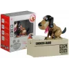 LEAN TOYS Hucha robot perro come monedas juguete alcancía marrón - negro