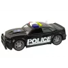 LEAN TOYS Coche de policía 1:14 vehículo RC con luces y sonidos negro