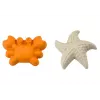 LEAN TOYS Set de juguetes de arena - cubo, molino, tamiz, 3 moldes pastel (6 piezas)