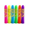 LEAN TOYS Set de maquillaje facial rotuladores neón fluorescentes 6 unidades