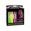 LEAN TOYS Set de maquillaje facial rotuladores neón fluorescentes 6 unidades
