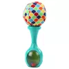 LEAN TOYS Set de sonajeros con patrones de pelota suave naranja verde 2 unidades