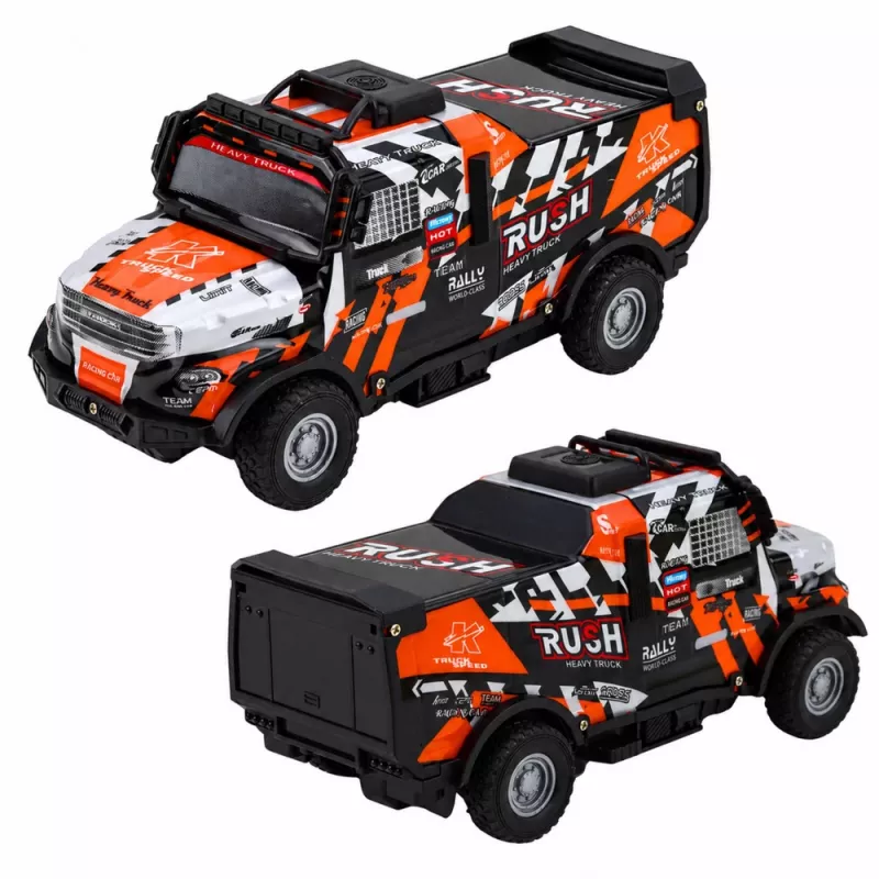 LEAN TOYS Vehículo todoterreno de fricción, carrocería con luces y sonidos