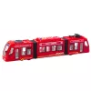 LEAN TOYS Tranvía City Metro con Puertas, Luz y Sonido, Rojo 1:16
