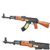 LEAN TOYS Rifle de Juguete AK-47 para Niños con Luz y Sonido 68,5 cm