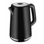 AMICA Hervidor 1,7 L KF304 - 2200 W Acero Inoxidable Hervidor Eléctrico Inalámbrico, Plata/Negro