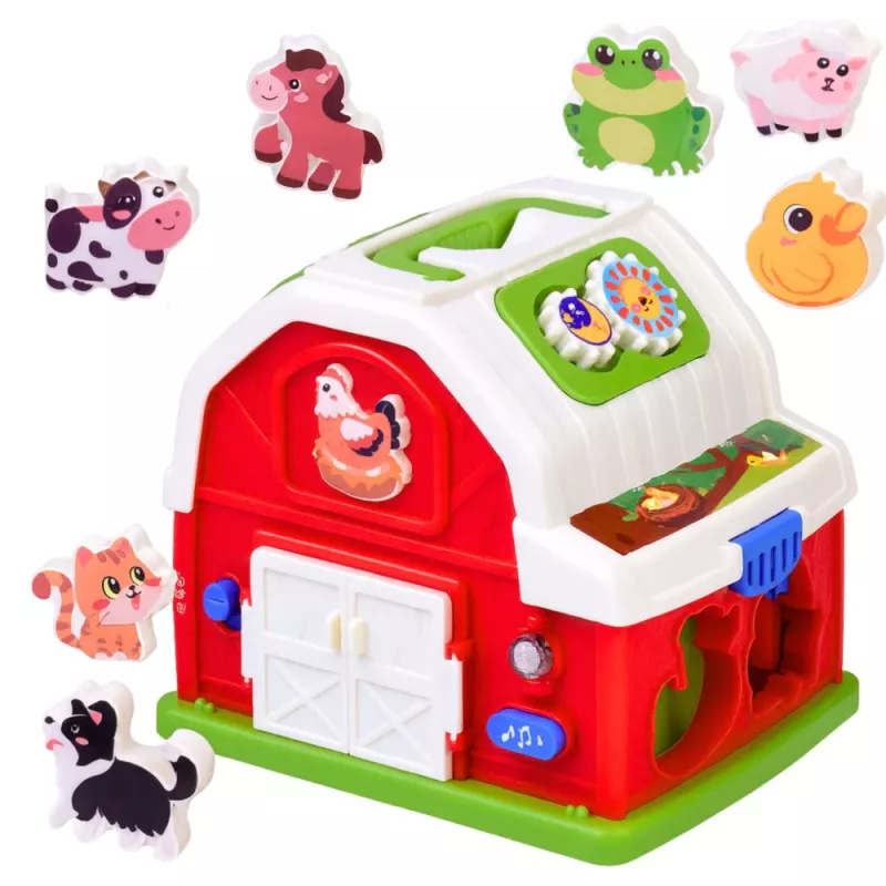 LEAN TOYS granja interactiva con música, animales, luces y sonidos