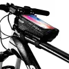 WILDMAN Bike Holder Case M E2 1L negro - bolsa de manillar para smartphone, resistente a salpicaduras, compatible con pantalla táctil, 1L de capacidad