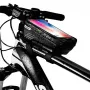 WILDMAN Bike Holder Case M E2 1L negro - bolsa de manillar para smartphone, resistente a salpicaduras, compatible con pantalla táctil, 1L de capacidad