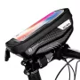 Soporte de bicicleta con funda WILDMAN Bike Holder Case S E1 1L negro – Bolsa compacta para cuadro de bicicleta con cierres de velcro