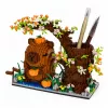 LEAN TOYS Capybara Bloques de construcción Árbol Portalápices 1800 piezas