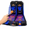 LEAN TOYS Mini baloncesto de mesa Juego de habilidad doble para 2 jugadores con marcador