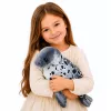 LEAN TOYS Foca realista Peluche, Gris, 50 cm