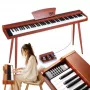 V-TONE BL-130 Consola de piano digital marrón 88 teclas Graded Hammer Action
