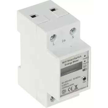 Medidor de consumo inteligente Wi-Fi Tuya monofásico 80A carril DIN monitor de energía