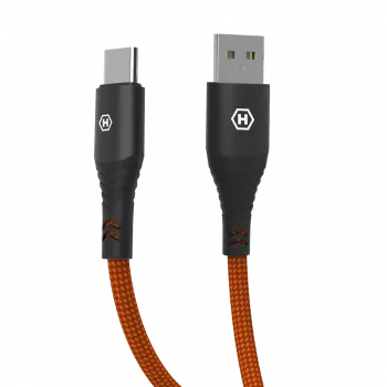 HAMMER Cable USB-A a USB-C 1,2 m negro 480Mbps carga y datos