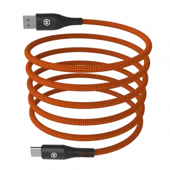 HAMMER Cable USB-A a USB-C 1,2 m negro 480Mbps carga y datos