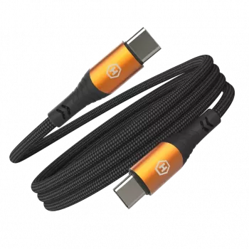 HAMMER Cable USB-C a USB-C 1,2 m 60 W PD carga rápida y sincronización de datos negro