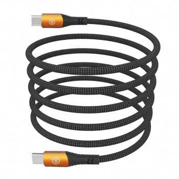 HAMMER Cable USB-C a USB-C 1,2 m 60 W PD carga rápida y sincronización de datos negro