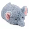 LEAN TOYS Mascota peluche elefante suave pequeño gris 18 cm